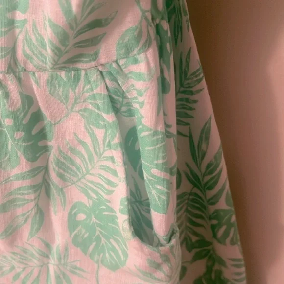 👧🏻Wonder Nation cotton tropical leaf sundress - Picture 5 of 6